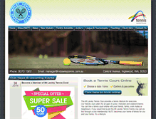 Tablet Screenshot of mtlawleytennis.com.au